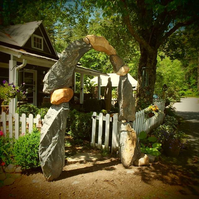 Cashiers, NC at Dovecote Porch & Gardens. 