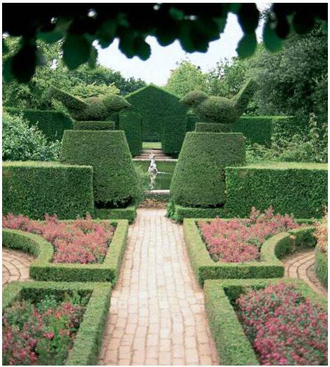 A garden at Hidcote as seen in Timeless Landscape Design