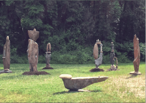 contemporary stonehenge Carl peverall sculpture